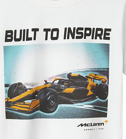 Name It T-shirt - NkmDenver McLaren - Bright White/1 Car
