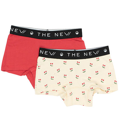 The New Hipsters - 2-pak - Chrysanthemum/Hvid m. Kirsebær