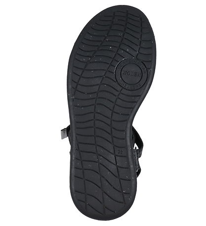 Woden Sandaler - Line Glitter - Sort