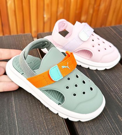 Puma Sandaler - Evolve Ac Inf - Green/Moon Orange