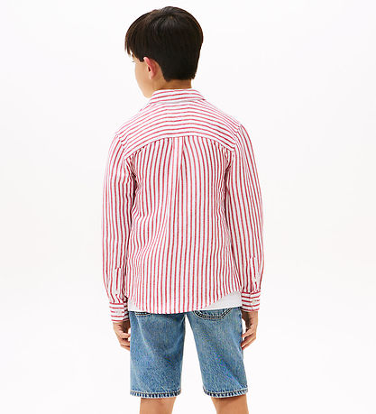 Tommy Hilfiger  Skjorte - Primary Red Stripe