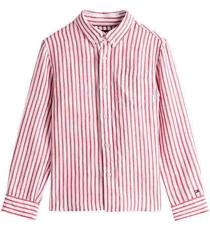 Tommy Hilfiger  Skjorte - Primary Red Stripe