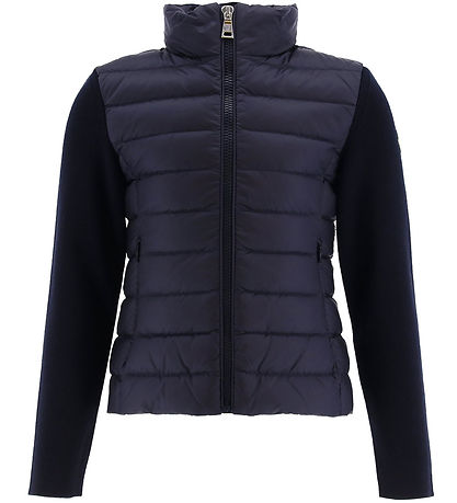 Moncler Cardigan - Uld/Dun - Navy