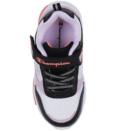 Champion Sko m. Lys - Wave Low Cut - Hvid/Sort/Lilla/Rosa