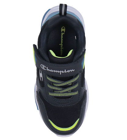 Champion Sko m. Lys - Wave Low Cut - Sort/Blå/Hvid