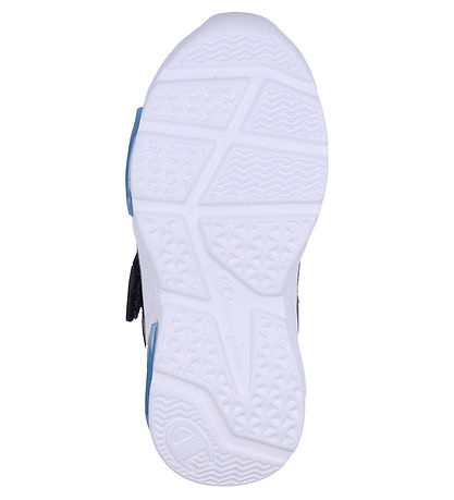 Champion Sko m. Lys - Wave Low Cut - Sort/Blå/Hvid
