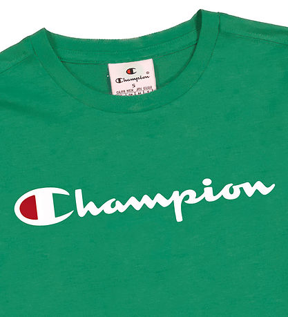 Champion T-shirt - Grøn m. Logo