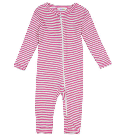Joha Heldragt - Rib - Uld/Silke - Off White/Pink