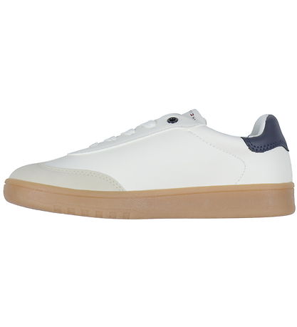 Tommy Hilfiger Sko - Striped Lace Up Sneaker - Beige/Off White/B