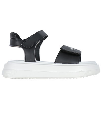 Calvin Klein Sandaler - Velcro - Sort/Sølv