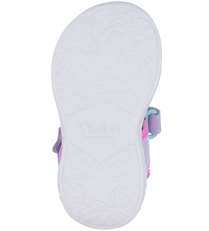 Skechers Sandaler m. Lys - Dreamy Unicorns - Lavender/Multi