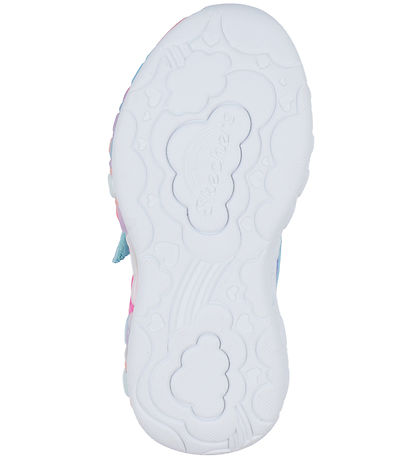 Skechers Sko m. Lys - Eternal Heart Lights - Blå/Multi