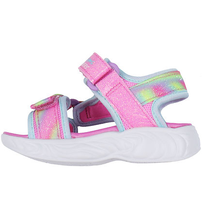 Skechers Sandaler m. Lys - Dreamy Unicorns - Pink/Multi