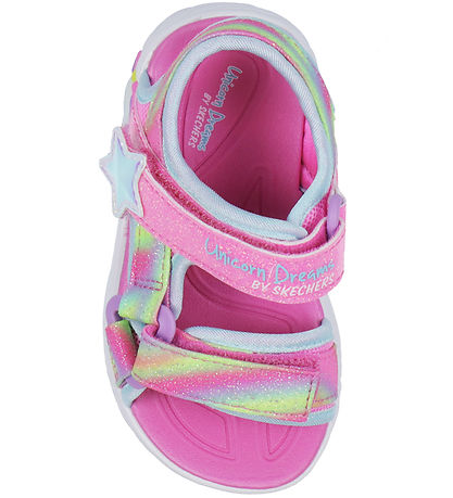 Skechers Sandaler m. Lys - Dreamy Unicorns - Pink/Multi