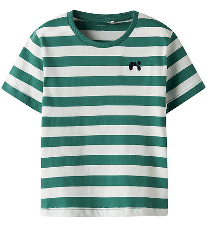 Name It T-shirt - NmmFridy - Deep Jungle m. Striber