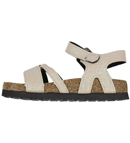 Name It Sandaler - NmfFiona - Cloud Dancer/Small Glitter
