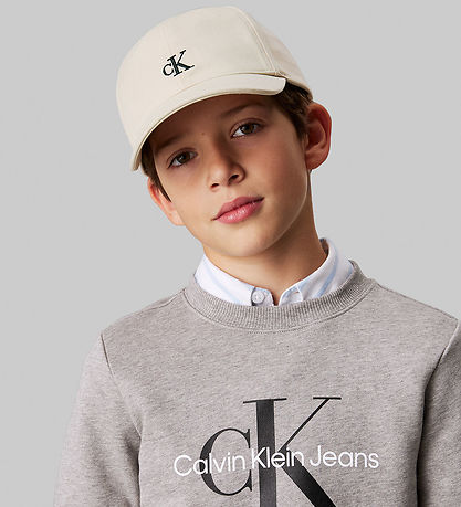 Calvin Klein Kasket - Monogram Baseball - Oyster Grey