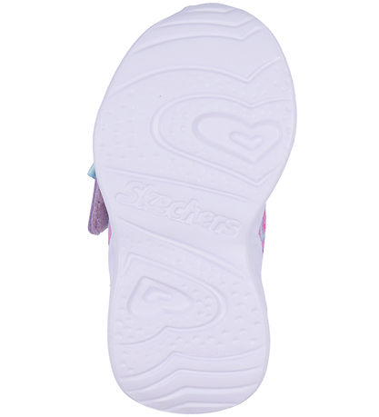 Skechers Sko m. Lys - Eternal Heart Lights - Lyseblå/Multi