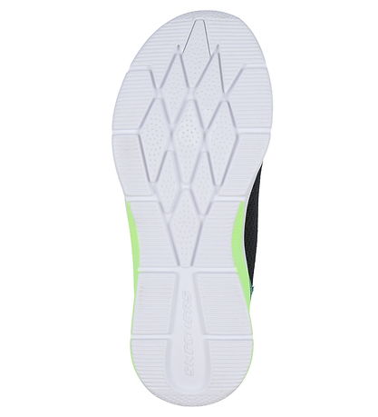 Skechers Sko - Microspec Max Brisk-Stripe - Sort/Lime