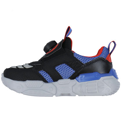 Skechers Sko m. Lys - Selectrons - Sort/Rød/Blå