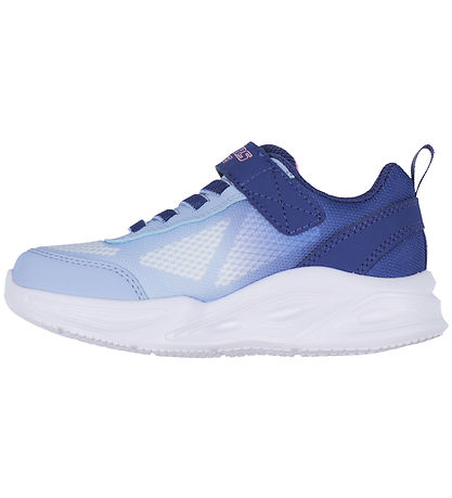 Skechers Sko m. Lys - Ombre Deluxe - Navy/Lyseblå