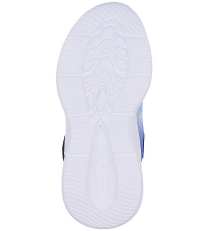 Skechers Sko m. Lys - Ombre Deluxe - Navy/Lyseblå