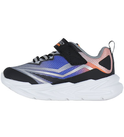 Skechers Sko m. Lys - Glow Ultra - Sort/Sølv