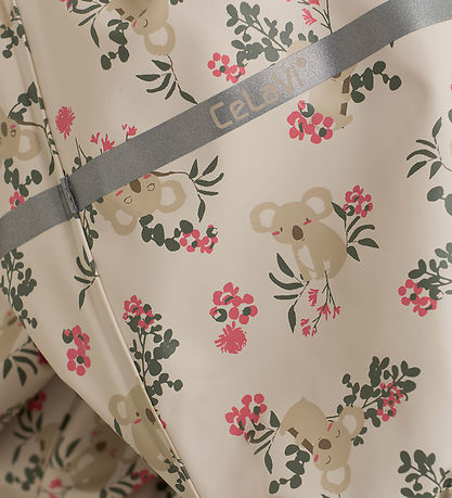 CeLaVi Regndragt - PU - Perfectly Pale m. Print