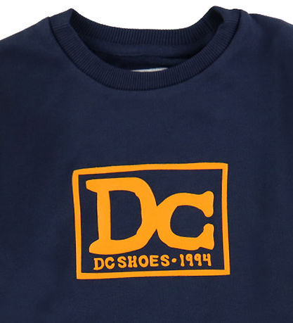 DC Sweatshirt - Tribute - Dress Blue m. Orange