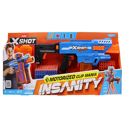 X-SHOT Skumgevær - Insanity Motorised Clip Blaster