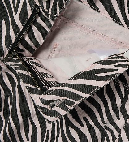 LMTD Bukser - NlfZebra - Pink Marshmallow/Raven Zebra