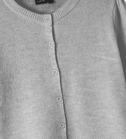 LMTD Cardigan - Strik - NlfLodet - Light Grey Melange