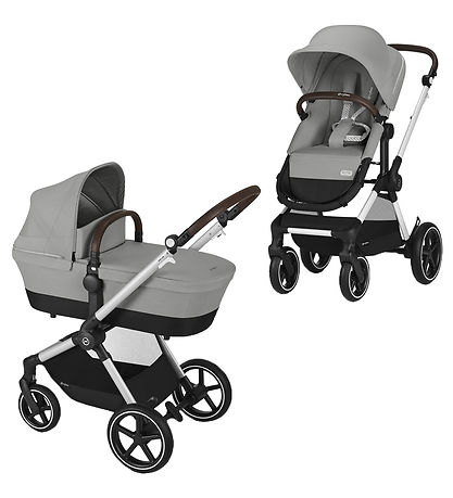 Cybex Klapvogn/Barnevogn - Eos Lux - 2-i-1 - Stone Grey