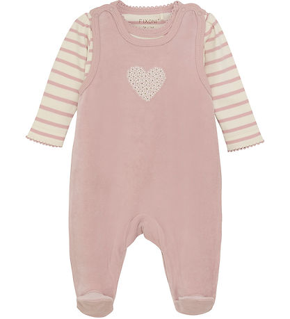 Fixoni Sparkedragt m. Body l/æ - Velour -  Shadow Gray