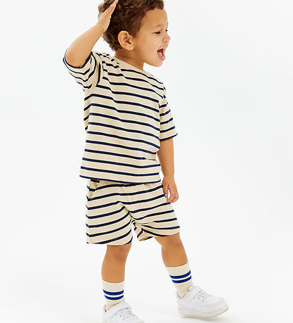 The New Shorts - TnstNat - Mood Indigo Striped