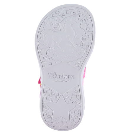 Skechers Sandaler m. Lys - Unicorn Dreams - Pink/Multi