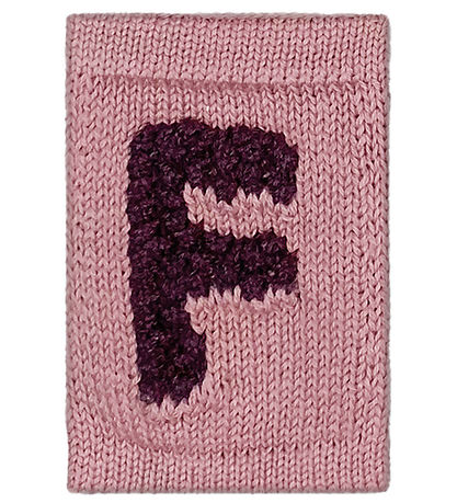 Smallstuff Strikket Bogstav - F - Rosa Alfabet