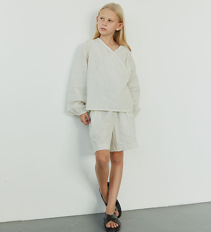 Sofie Schnoor Shorts - Zahrasy - Antique White m. Striber