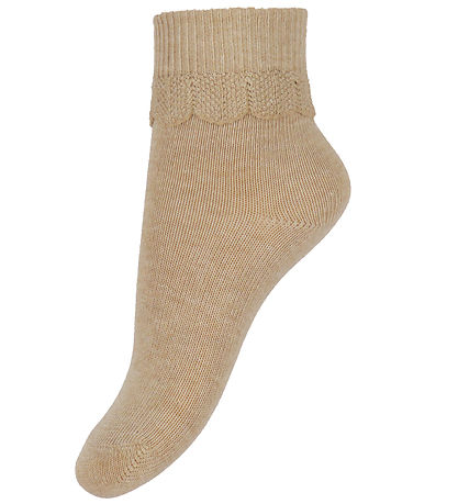 Konges Sløjd Strømper - 3-pak - Frill - Sand/Optic White/Raspber