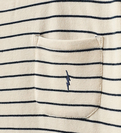 Sofie Schnoor T-Shirt - Antique White W. Blue