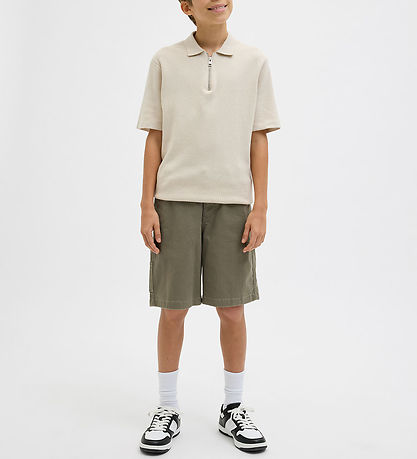 Jack & Jones Shorts - JpstTony - Dusty Olive/Stiching w. Dtm