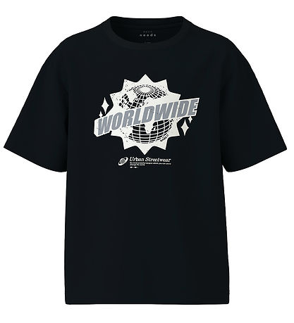Name It T-shirt - NkmVilogo - 2-pak - Black/Bright White