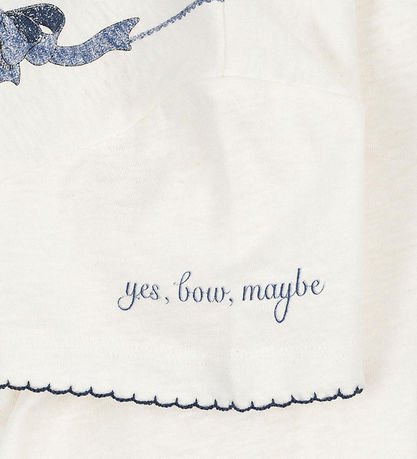 Konges Sløjd T-shirt - Era - Off White/Bow Collar