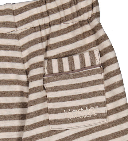 MarMar Bukser - Pako B - Brown Stripe Melange
