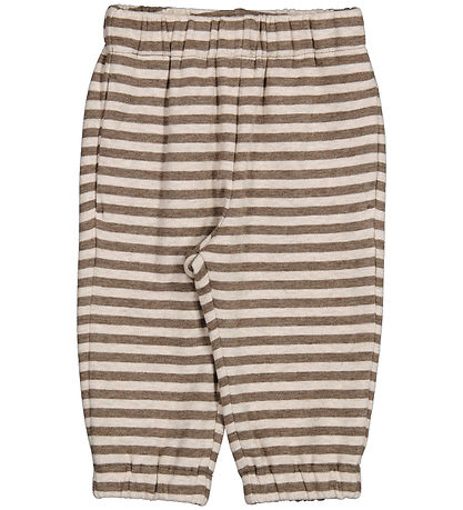 MarMar Bukser - Pako B - Brown Stripe Melange