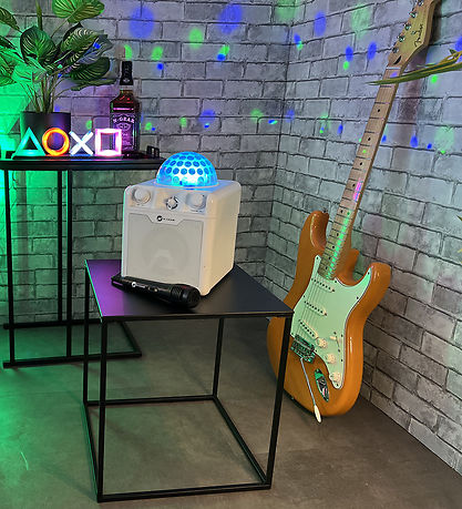 N-GEAR Karaoke Højtaler - Bluetooth Disco Block 410 - Hvid