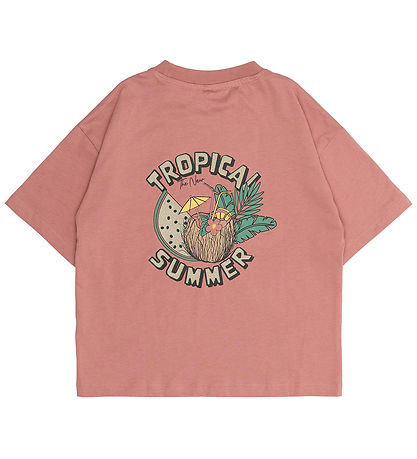 The New T-shirt - TnOleen - Old Rose m. print