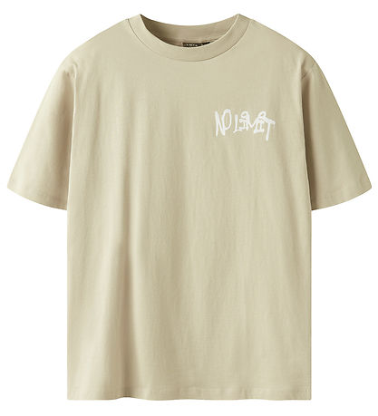 LMTD T-Shirt - NlmLucky - Peyote/White print