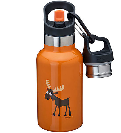 Carl Oscar Termoflaske - TEMPflask - 350 ml - Orange m. Elg
