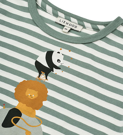 Liewood T-shirt - Apia - Circus / Stripe Peppermint